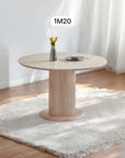 TABLE REPAS AXEL 120 EFFET TRAVERTIN
