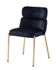 CHAISE STEPHANY VELOURS DORÉ