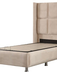 LIT COFFRE RIO 90X190 BEIGE