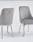 CHAISE BAROKA CHROME GRIS