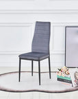 Lot de chaises TOLIA métal noir velours