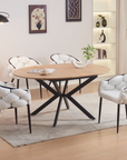 TABLE REPAS LILIPUTIEN EXTENSIBLE CHENE NATUREL 120/160x75cm