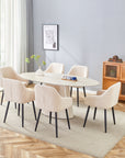 TABLE REPAS OVA TRAVERTIN CERAMIQUE 180CM