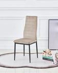 Lot de chaises TOLIA métal noir velours