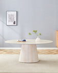 TABLE REPAS OVA TRAVERTIN CERAMIQUE 180CM