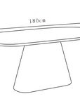 Table de repas Ourlet 180X90