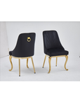 CHAISE BAROKA DIVERS COULEURS PIEDS DORE