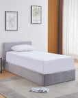 LIT COFFRE MAIA 90X190 GRIS