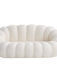 CANAPÉ PERLE 180 TISSU BOUCLÉ BLANC
