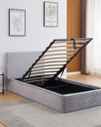 LIT COFFRE MAIA 90X190 GRIS