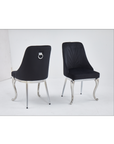 CHAISE BAROKA CHROME NOIR