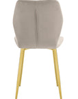 CHAISE COQUILLAGE PIEDS OR