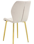CHAISE COQUILLAGE PIEDS OR