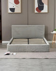 LIT COFFRE MAIA COTELE GRIS 140X190