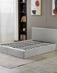LIT COFFRE MAIA COTELE GRIS 140X190