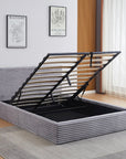 LIT COFFRE MAIA COTELE GRIS 140X190