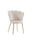 CHAISES NYMPHEA BEIGE PIEDS OR