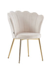 CHAISES NYMPHEA BEIGE PIEDS OR