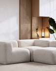 CANAPE NUAGE CHENILLE BLANC CASSÉ