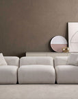 CANAPE NUAGE CHENILLE BLANC CASSÉ