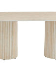 TABLE REPAS KEYSHA TRAVERTIN CERAMIQUE 180X90