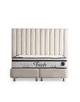 LIT COFFRE ATHENA BLANC CASSÉ 160X200