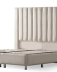 LIT COFFRE ATHENA BLANC CASSÉ 160X200