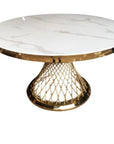 TABLE DE REPAS DELUXE GOLD 130 CM