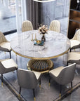 TABLE DE REPAS DELUXE GOLD 130 CM
