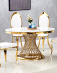 TABLE DE REPAS DELUXE GOLD 130 CM