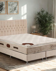 LIT COFFRE HUGO BEIGE 160X200