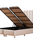 LIT COFFRE NATURA BEIGE 160X200