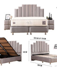 LIT COFFRE TOKYO ANTHRACITE OU BEIGE 140