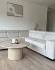 CANAPÉ D'ANGLE KAROLA RÉVERSIBLE MARBELLA BEIGE 260X260