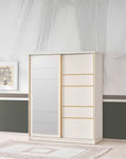 Armoire Palma – 2 portes coulissantes – 180 cm avec miroir