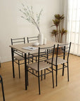 ENSEMBLE TABLE 4 CHAISES TUTI CHENE GRIFFÉ