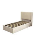 LIT COFFRE CAMILLE en velours 90X190CM