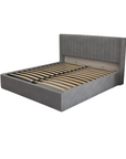 LIT DOUBLE COFFRE CAMILLE en velours 180X200CM
