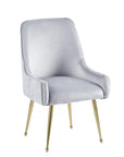 Chaise LUXURY GOLD velours BEIGE, ROSE, ANTHRACITE, GRIS