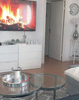 Lot de 2 tables Basses Gigogne ARTO inox et plateau en verre