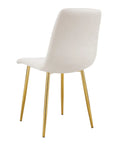 Chaise ELISA pied GOLD velours BEIGE, TAUPE, GRIS, ANTHRACITE et NOIR
