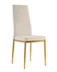Lot de chaises TOLIA gold velours