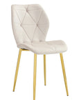 Chaise COQUILLAGE PIED GOLD BEIGE, TAUPE, ANTHRACITE, NOIR, VERT SAPIN