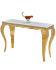 Console BAROQUE Gold plateau en verre 110x50x85 cm