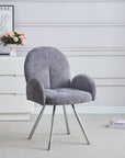 Chaise MIMI pied CHROME VERT SAPIN, BLEU, ANTHRACITE, MOKA et ECRU