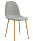 Chaise SCANDINAVE pied BOIS tissu GRIS