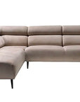 Canapé BELMONT ANGLE GAUCHE VELOURS BEIGE 285X200