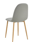 Chaise SCANDINAVE pied BOIS tissu GRIS