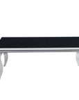 Table basse BAROQUE Chrome 120x60x45 cm