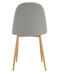 Chaise SCANDINAVE pied BOIS tissu GRIS
